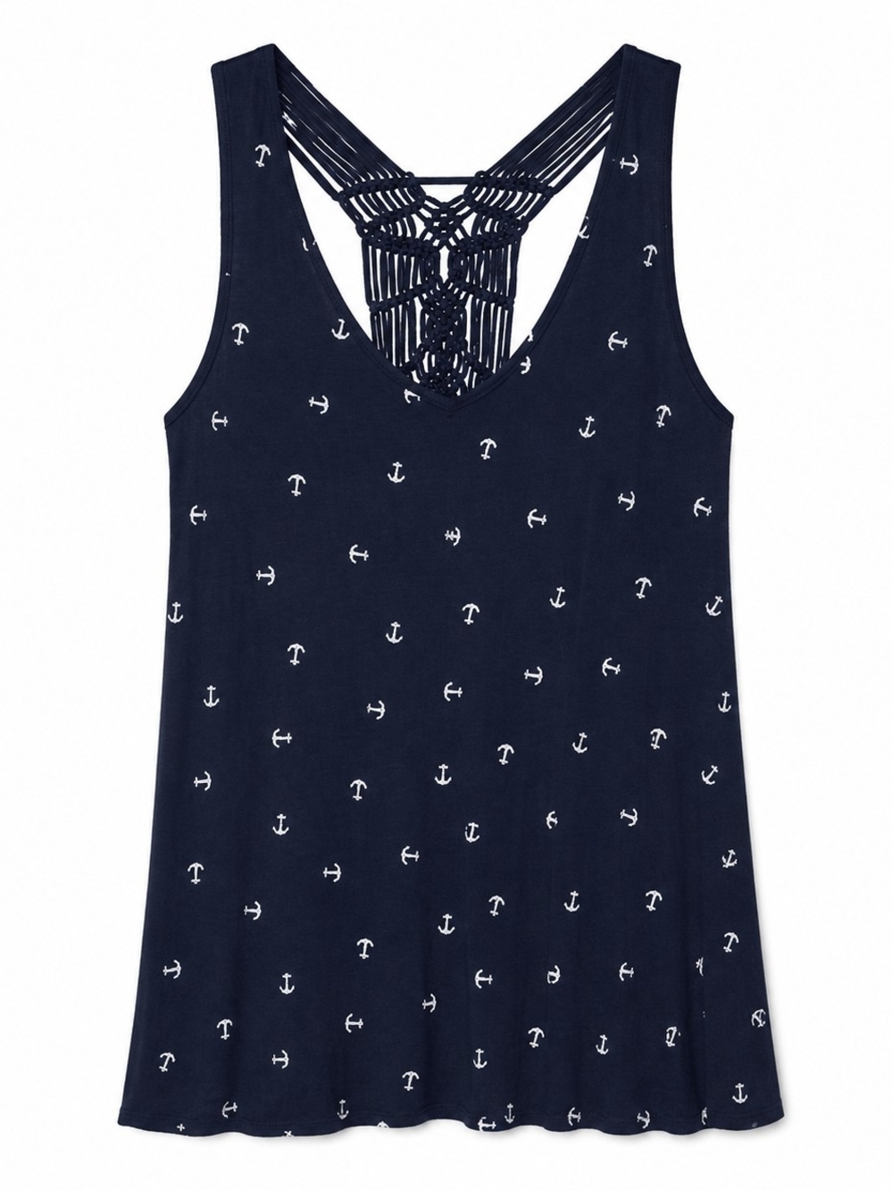 Women’s Navy Anchor-Print Tank Maurices xxl